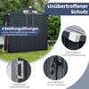 193 cm x 108 cm x 196 cm Außengeräteschuppen verzinktes Metallgerätehaus mit 4 Lüftungen Dunkelgrau Bild 5