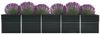 vidaXL Garten-Hochbeet Verzinkter Stahl 400x80x77 cm Anthrazit 47063 Bild 3