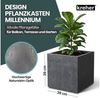Kreher Pflanzkübel 'Millennium' aus Kunststoff 40 Liter, eckig, 2 Stück (Farbe wählbar) Bild 2