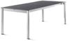 Sieger 3980-50 Exclusiv-Ausziehtisch mit Vivodur® Dekorplatte, Aluminium Graphit 95 x 75 x 165/225/285 cm Bild 2