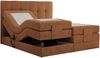Elektrisches Bett, Boxspringbett mit Multipocket-Matratzen und Elektrisch verstellbare - VITTORIA - 180 x 200 cm - Orange Stoff - H3 Bild 4