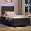 vidaXL Boxspringbett mit Matratze Dunkelbraun 120 x 200 cm Stoff 3342784 Bild 5