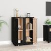 vidaXL Sideboard Schwarz 60x35x80 cm Massivholz Kiefer 814493 Bild 3