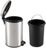 HTI-Living Mülleimer Mülleimer 12 Liter Silber Jannik, Abfalleimer mit Soft-Close-Deckel Bild 3