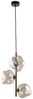 Licht-Erlebnisse Pendelleuchte UMERA, ohne Leuchtmittel, Metall Rauchglas G9 29 cm breit H: max. 90 cm Braun Cognac 3-flammig Bild 4