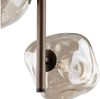 Licht-Erlebnisse Pendelleuchte UMERA, ohne Leuchtmittel, Metall Rauchglas G9 29 cm breit H: max. 90 cm Braun Cognac 3-flammig Bild 2