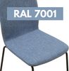 Albatros Esszimmerstühle 4er Set ENNA, blau - stapelbar, bequemer Polsterstuhl - Eleganter Küchenstuhl, Stuhl Esszimmer oder Esstisch Stuhl, Konferenzstuhl , Stückzahl:4, Farbe:Blau Bild 5