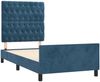 vidaXL Bettgestell ohne Matratze Dunkelblau 100x200 cm Samt 3125926 Bild 4