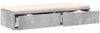 vidaXL Bettschubladen Beton Grau 75 x 36,5 x 16.5 cm Holzwerkstoff 866966 Bild 3