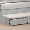 vidaXL Bettschubladen Beton Grau 75 x 36,5 x 16.5 cm Holzwerkstoff 866966 Bild 4