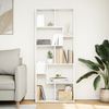 vidaXL Raumteiler-Bücherregal Weiß 67x25x161,5 cm Holzwerkstoff 858075 Bild 3
