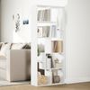vidaXL Raumteiler-Bücherregal Weiß 67x25x161,5 cm Holzwerkstoff 858075 Bild 4