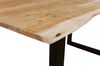 Esstisch Baumkante massiv Akazie eichefarben 160 x 85 cm schwarz DEREK 137023052 Bild 4