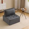 Modulares Sofa aus Leinenstoff, platzsparend & flexibel kombinierbar, weiche Polsterung, ideal für Wohnungen,Dunkelgrau Bild 4