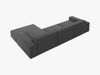 Micadoni Ecksofa Jodie 4-Sitzer Rechts Samt Bluvel Grau Bild 4