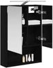 vidaXL Badezimmerspiegelschrank Schwarz Eichen-Optik 50 x 14,5 x 70 cm 889208 Bild 3