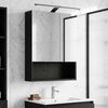 vidaXL Badezimmerspiegelschrank Schwarz Eichen-Optik 50 x 14,5 x 70 cm 889208 Bild 4