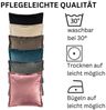 MOON Heimtextilien Kissenhülle 2er Pack 40x40 cm Kissenbezug edle Samt Optik Moon Flora Bild 2
