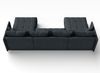 AX LIVING Mersino Ecksofa mit Bettkasten 353 cm grau Big Couch Bild 4