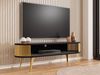 TV-Lowboard Rajkon Oval Gold (Farbe: Gold / Schwarz Molet) Bild 2