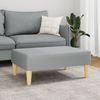 vidaXL Fußhocker Hellgrau 77x55x31 cm Stoff 379553 Bild 3