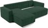 AX LIVING Ecksofa L Form Aydin Cord Schlafsofa Grün Schlaffunktion 258 Bild 5