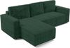 AX LIVING Ecksofa L Form Aydin Cord Schlafsofa Grün Schlaffunktion 258 Bild 3