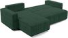 AX LIVING Ecksofa L Form Aydin Cord Schlafsofa Grün Schlaffunktion 258 Bild 4
