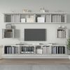 6-tlg. TV-Schrank-Set Betongrau Holzwerkstoff [3114369] Bild 3
