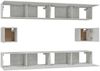6-tlg. TV-Schrank-Set Betongrau Holzwerkstoff [3114369] Bild 5