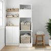 vidaXL Wäscheschrank mit Tür Schwarz Eichen-Optik 50 x 68 x 162 cm 3422793 Bild 5