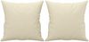 vidaXL 2-Sitzer-Sofa mit Zierkissen Creme 140 cm Kunstleder 3200931 Bild 5