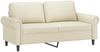 vidaXL 2-Sitzer-Sofa mit Zierkissen Creme 140 cm Kunstleder 3200931 Bild 4