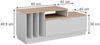 Lowboard Betti Weiß/Sonoma 120 x 49.9 cm mit 1 Tür Vicco Bild 3