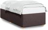 vidaXL Bettgestell ohne Matratze Dunkelbraun 90x190 cm Stoff 3284697 Bild 2