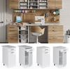 Unterschrank R-Line Weiß Hochglanz 40 cm mit Schublade, mit Arbeitsplatte Vicco Bild 2