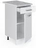 Unterschrank R-Line Weiß Hochglanz 40 cm mit Schublade, mit Arbeitsplatte Vicco Bild 5