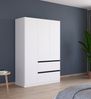 Rauch Möbel Costa, Kleiderschrank für Schlafzimmer, Kinderzimmer, Babyzimmer, Garderobe, Flur, 3-türig, 2 Schubladen, Push-to-Open, mit Zubehör Premium, Farbe Weiß, Breite 136 cm Bild 2