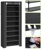 JEOBEST Schuhregal Schuhschrank 10 Ebenen, Metallgestell, Shoe Rack Schuhaufbewahrung mit Staubdichtem Bild 2