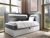 Boxspringbett 'Gladino Junior 3' mit Matratze, H3, grau 90x200 cm, rechts Bild 2