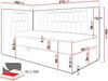 Boxspringbett 'Gladino Junior 3' mit Matratze, H3, grau 90x200 cm, rechts Bild 5
