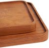 Der Teak Square Teller - Natur - M - Natürlich - 20x20x2cm Bild 4