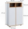 Midischrank Didi Weiß/Artisan 60 x 97 cm mit 2 Türen Vicco Bild 3