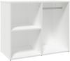 Kleiderschrank, Holzwerkstoff, weiß, 80 x 40 x 65 cm Bild 2