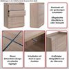 Kommode HWC-P44, Sideboard Schrank Anrichte, 4 Schubladen Push-to-open, MDF 107x80x40cm ~ Sonoma-Eiche-Optik Bild 2