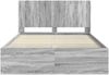 vidaXL Bettgestell mit Stauraum und Kopfteil 2 Stk. Holzwerkstoff 3413850 Bild 5