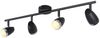 ZMH Moderner LED-Deckenstrahler, 4-flammig, 4 W, Schwarz, 3000 K, 350° verstellbar Bild 2