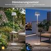 Northpoint LED Gartenleuchte Solar Stehleuchte dimmbar mit Sensor für Garten Bild 3