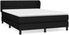vidaXL Boxspringbett mit Matratze Schwarz 140x190 cm Stoff 3126319 Bild 2