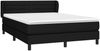 vidaXL Boxspringbett mit Matratze Schwarz 140x190 cm Stoff 3126319 Bild 3